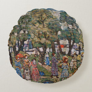 Coussins Ronds Sous les arbres par Maurice Prendergast, Beaux-art