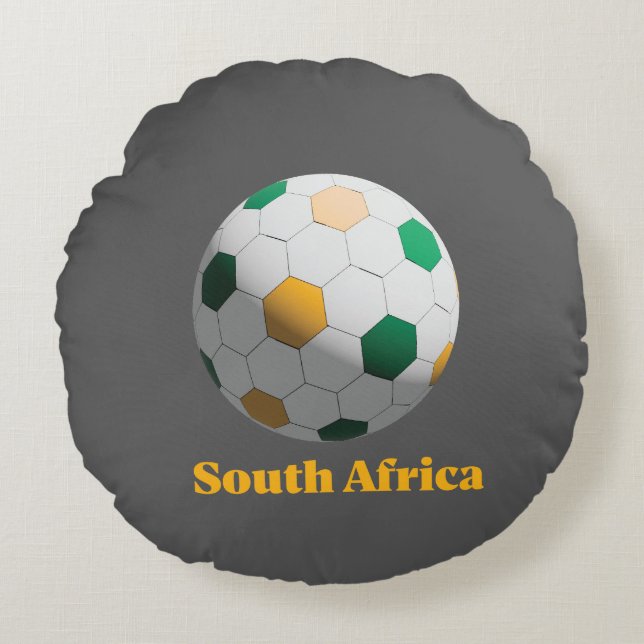 Coussins Ronds South Africa Soccer (Devant)