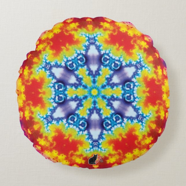 Coussins Ronds Sparky Kaleidoscope (Devant)