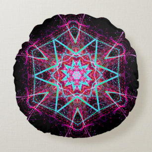 Coussins Ronds Spirit Mandala -1 Oreiller à lancer rond