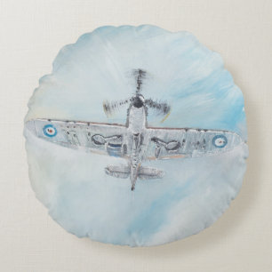 Coussins Ronds SPITFIRE. "As de pique. 2014.