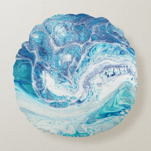 Coussins Ronds Splash couleur : Acrylique Abstrait Arrière - plan