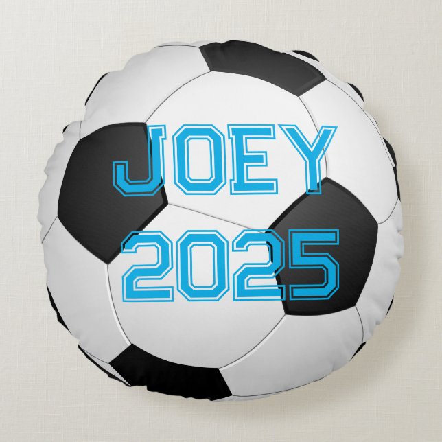 Coussins Ronds Sportif de balle de football (Devant)