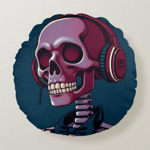 Coussins Ronds Squelette avec casque audio