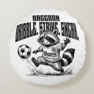 Coussins Ronds "Star de Soccer Raton Laveur - Dribble Strike Snea