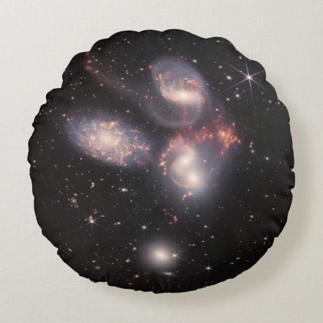 Coussins Ronds Stephan's Quintet 5 Galaxies Deep Field James Webb (Devant)