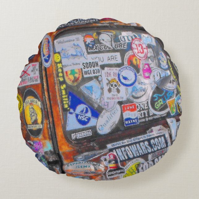 Coussins Ronds Stickers (Devant)