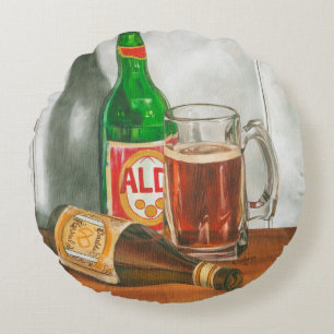 Coussins Ronds Still Life with Beer par Jennifer Goldberger