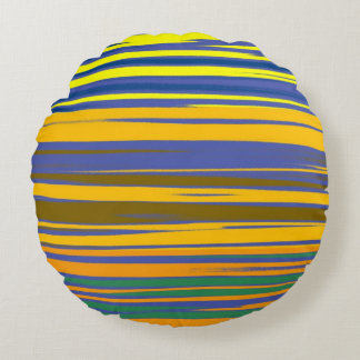 Coussins Ronds Stripes Pattern