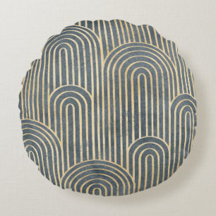 Coussins Ronds Style Art déco design luxe géométrique sans faille