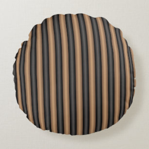 Coussins Ronds Style moderne Grillades Brown grillées avec profon