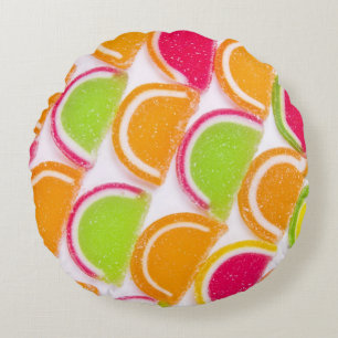 Coussins Ronds Sucrerie différente colorée de gelée