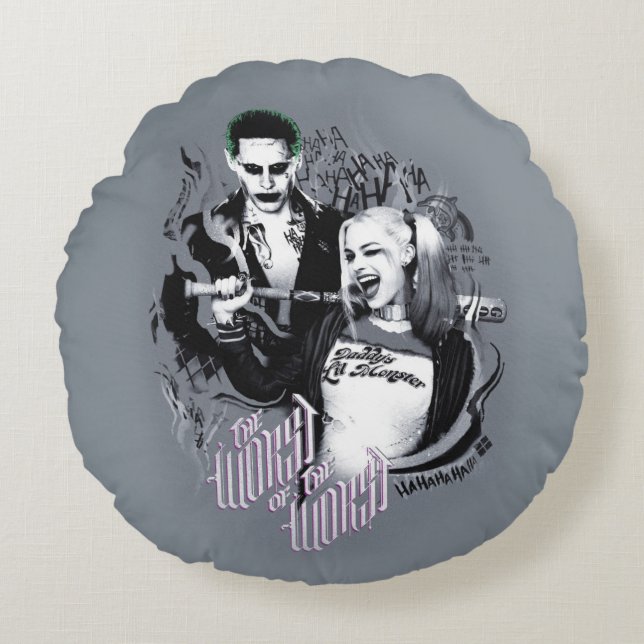 Coussins Ronds Suicide Squad | the Worst of the Worst (Devant)