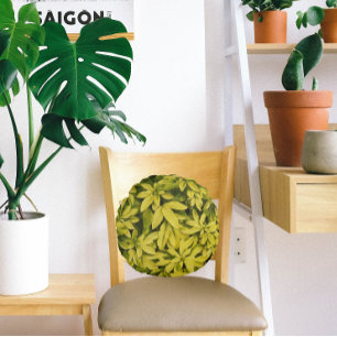 Coussins Ronds Sundance Mexicaine Orange Plante Floral