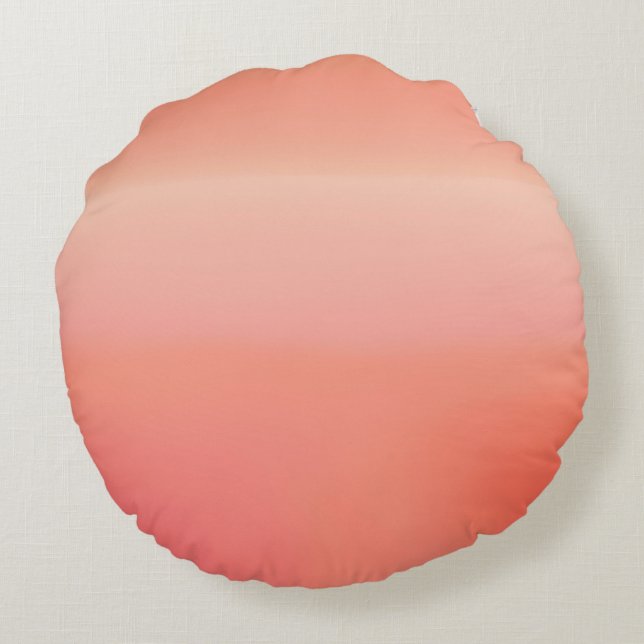 Coussins Ronds Sunny Peach AI art (Dos)