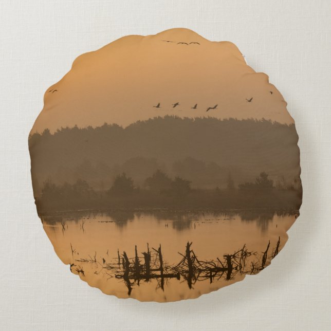 Coussins Ronds Sunrise over (Dos)