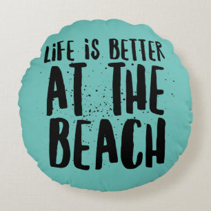Coussins Ronds Sur La Plage