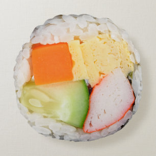 Coussins Ronds Sushi coloré Photo Cuisine japonaise