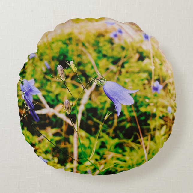 Coussins Ronds Swedish Bluebell (Devant)