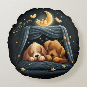 Coussins Ronds Sweet Dreams Joli Design Chiot