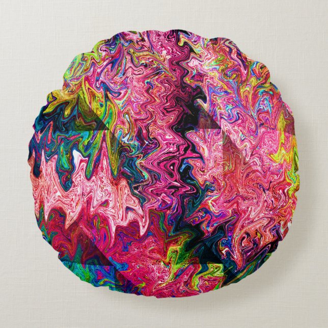 Coussins Ronds Swirlin' Squigglies..... (Devant)