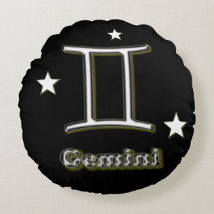 Coussins Ronds Symbole de Gemini