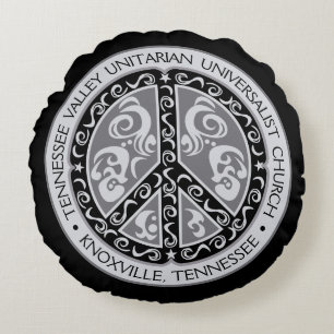 COUSSINS RONDS SYMBOLE DE LA PAIX TVUUUC