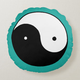 Coussins Ronds Symbole de Yin Yang