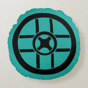 Coussins Ronds Symbole nordique : Croix de roue