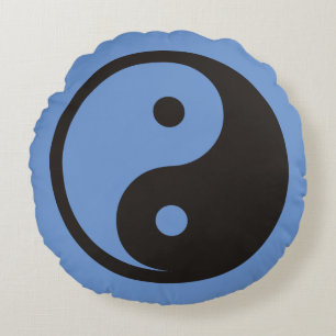 Coussins Ronds Symbole Yin Yang - tatouage solide