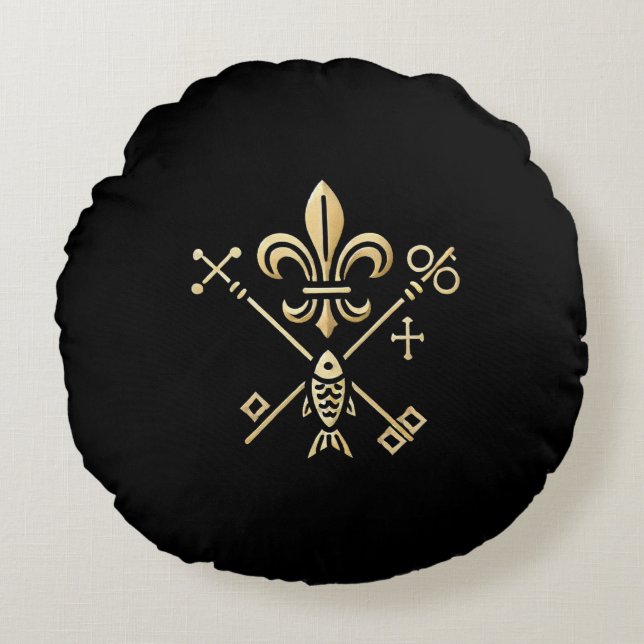 Coussins Ronds Symboles heraldiens (Devant)