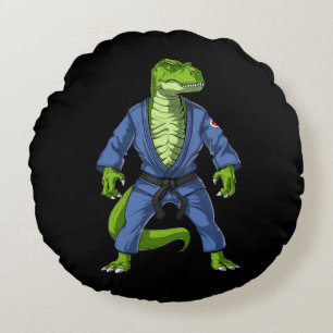 Coussins Ronds T-Rex Dinosaur Jiu-Jitsu