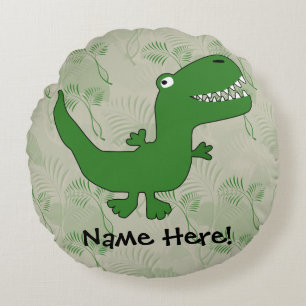 Coussins Ronds T-Rex Tyrannosaurus Rex Dinosaur Cartoon Enfants G