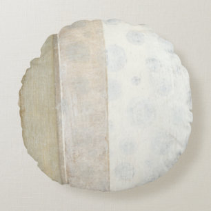 Coussins Ronds Tableau à panneaux décoratifs en couleurs neutres