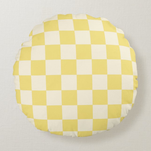Coussins Ronds Tableau de bord jaune (Devant)