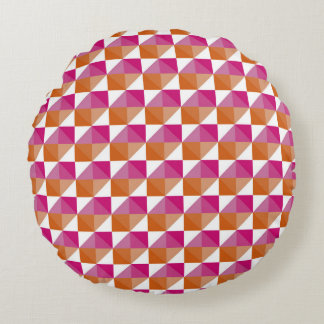 Coussins Ronds Tableau de bord orange et rose