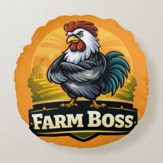 Coussins Ronds tableau de chef de ferme