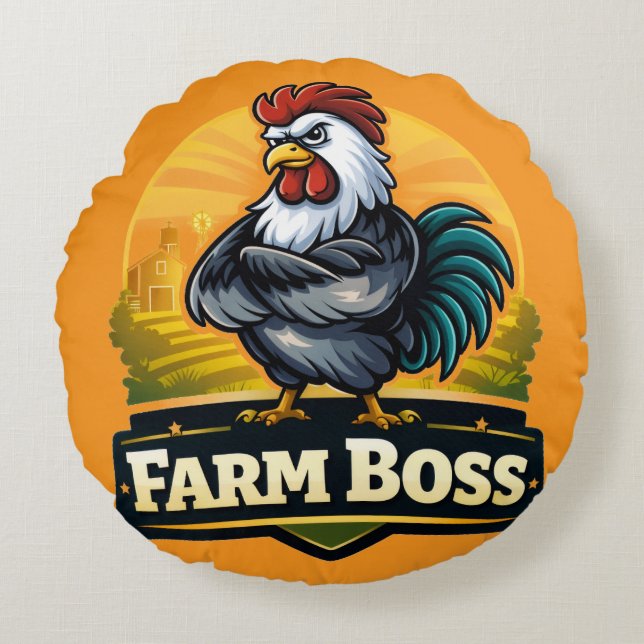Coussins Ronds tableau de chef de ferme  (Devant)