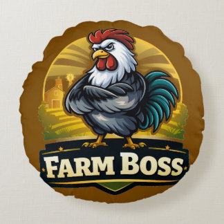 Coussins Ronds tableau de chef de ferme
