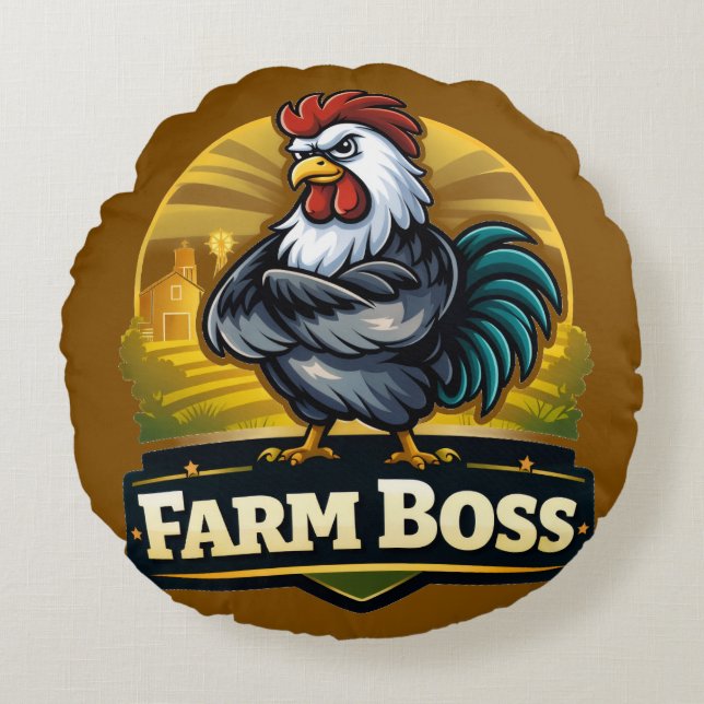 Coussins Ronds tableau de chef de ferme  (Devant)