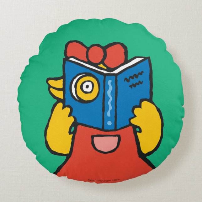 Coussins Ronds Tallulah fait un visage drôle (Devant)