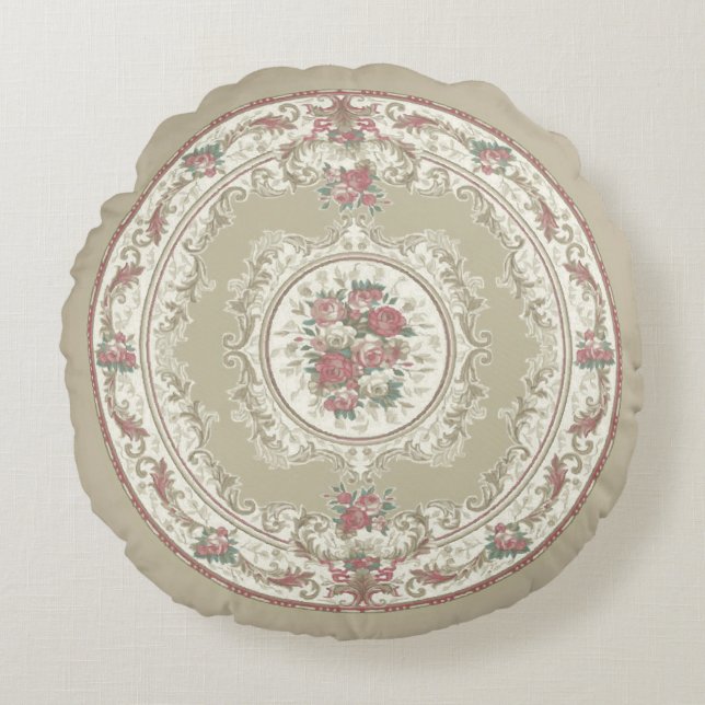 Coussins Ronds Tapis Ancien 1 - Oreiller (Devant)
