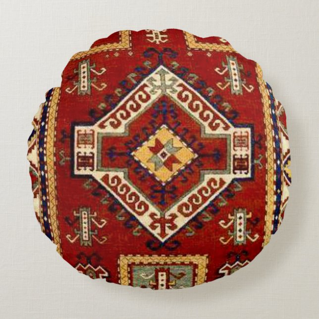 Coussins Ronds Tapis antique (Devant)