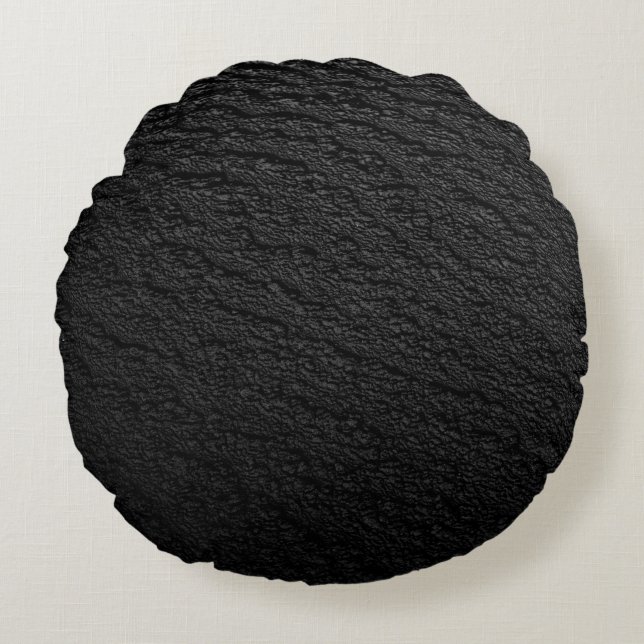 Coussins Ronds Tapis noir et gris (Devant)