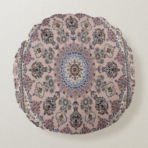 Coussins Ronds Tapis Oriental Turc Persan Ancien