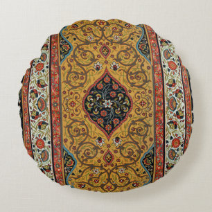 Coussins Ronds Tapis Persan Ancien Élégant Design