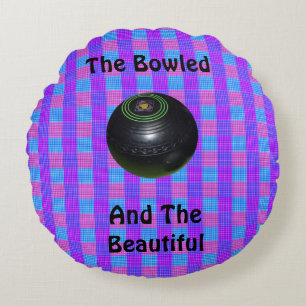 Coussins Ronds Tartan Lawn Bowls Belle Conception,