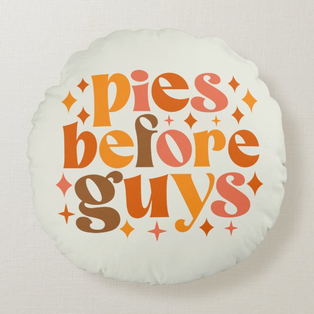 Coussins Ronds Tartines avant les gars (Devant)