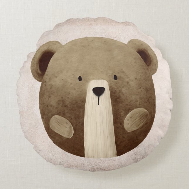Coussins Ronds Teddy Bear NurserCoussin (Devant)