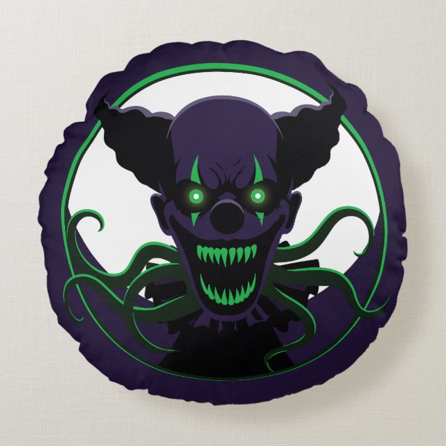Coussins Ronds Tentacle Clown (Devant)
